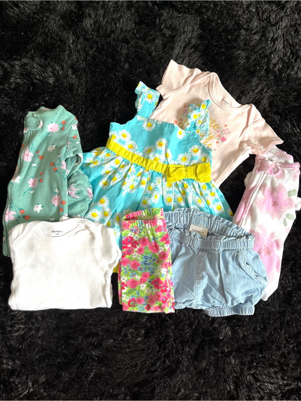 COTTON 3-6 months FLORAL 7 Piece Bundle. Live Show Listing. $10 starts.